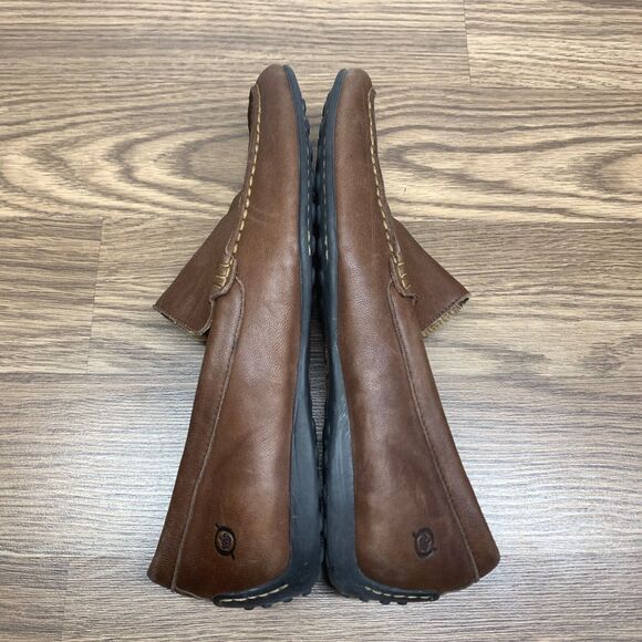 Born Driving Shoes Mens 8.5 M Brown Leather Allan Slip On Casual Moc Toe Loafers main image 10